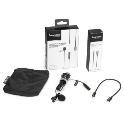 Saramonic LAVMICROU1A Omnidirectional Lav Mic with 2m Cable for iOS Devices image 1