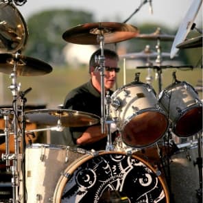 Phil Ehart's KANSAS Yamaha Beech Absolute Custom Complete Drum Set.  Signed, Authenticated image 9