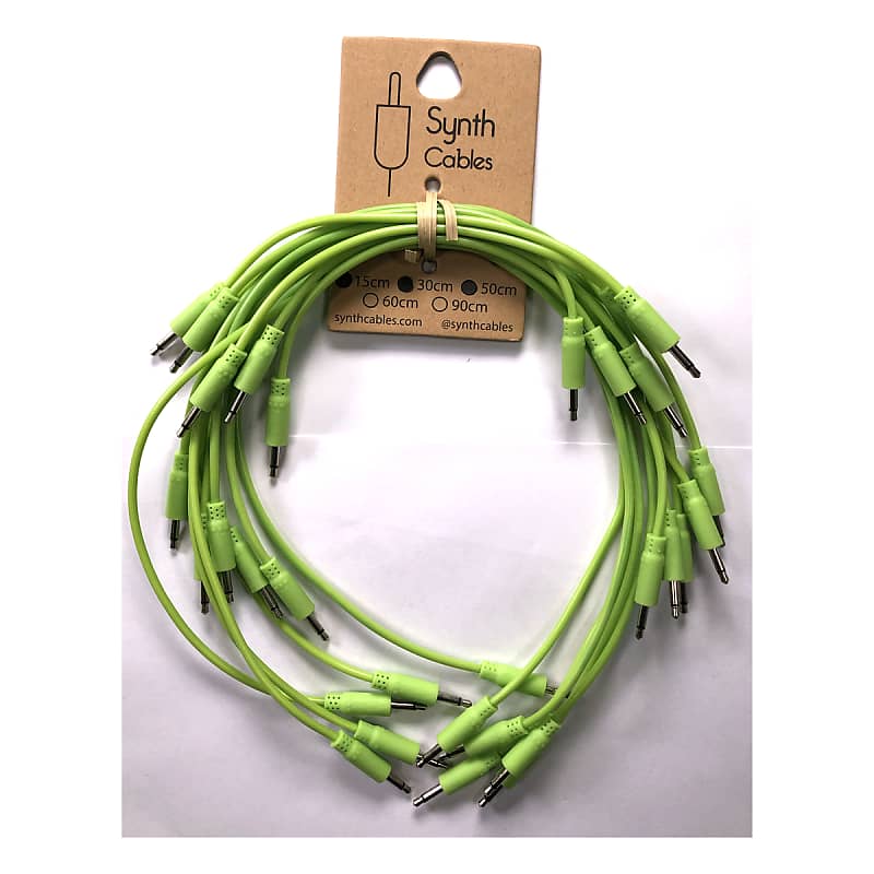 Synth Cables Eurorack Patch Cables (15 x Glow In The Dark) Reverb UK
