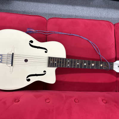 Maccaferri G30 1950's Plastic Acoustic Guitar w/ original braided string strap image 1