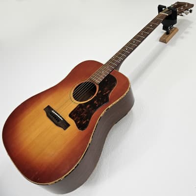 1970 Gibson J-45 Deluxe Cherry Sunburst Dreadnought Acoustic-Electric Guitar for sale