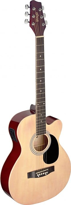 Stagg Auditorium cutaway Acoustic-electric Guitar w/ basswood Top image 1