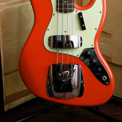 Fender Custom Shop LTD '64 Jazz Bass Journeyman Aged Fiesta Red image 1