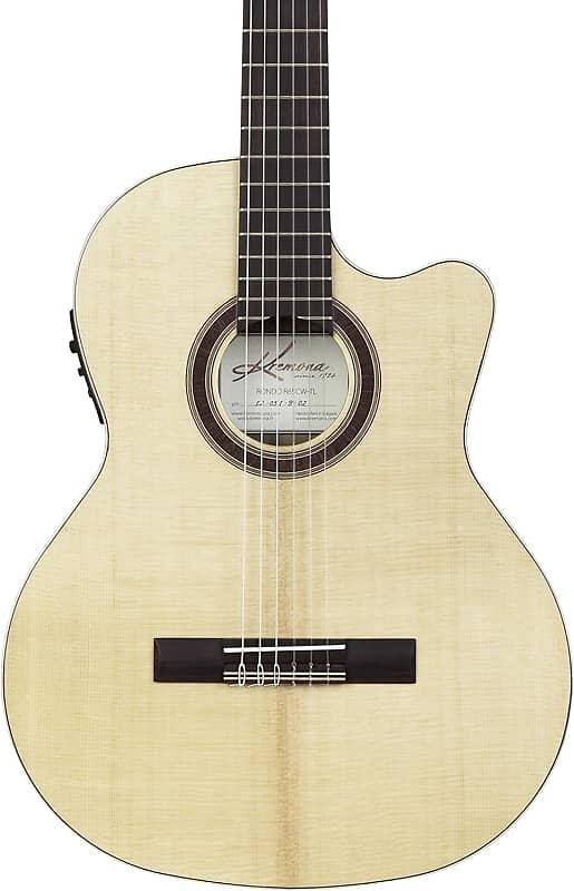 Kremona Rondo R65CW Cutaway/Electric Nylon String Guitar - Solid Spruce top, Walnut back/sides, with Deluxe Gig Bag image 1