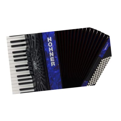 Hohner Bravo III 72 Chromatic Piano Key Accordion (Pearl Dark Blue) image 4