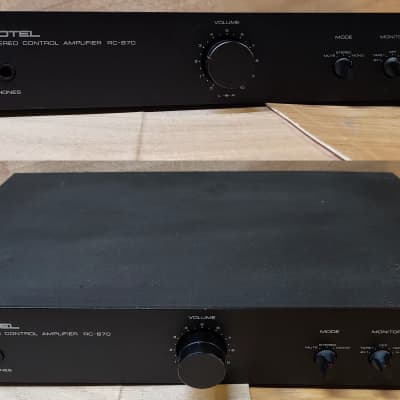 Rotel RC-1070 PreAmp and RB-1070 Power Amp | Reverb