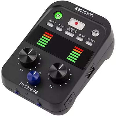 Zoom PodTrak P2 Podcasting Recorder for USB Microphones image 2