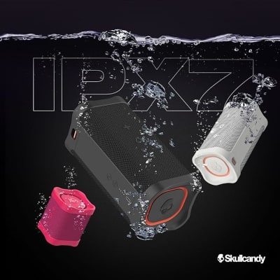 Skullcandy Terrain XL Wireless Bluetooth Speaker - IPX7 Waterproof Portable Speaker with Dual Custom Passive Radiators, 18 Hour Battery, Nylon Wrist Wrap, & True Wireless Stereo image 3