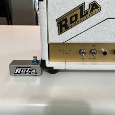 Rola Amplification Lead 100 2020 White near mint.  Killer Marshall Plexi style tones.  Made in USA image 3