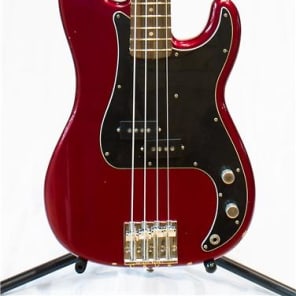 Fender  Nate Mendel Precision Bass, Distressed Candy Apple Red image 1