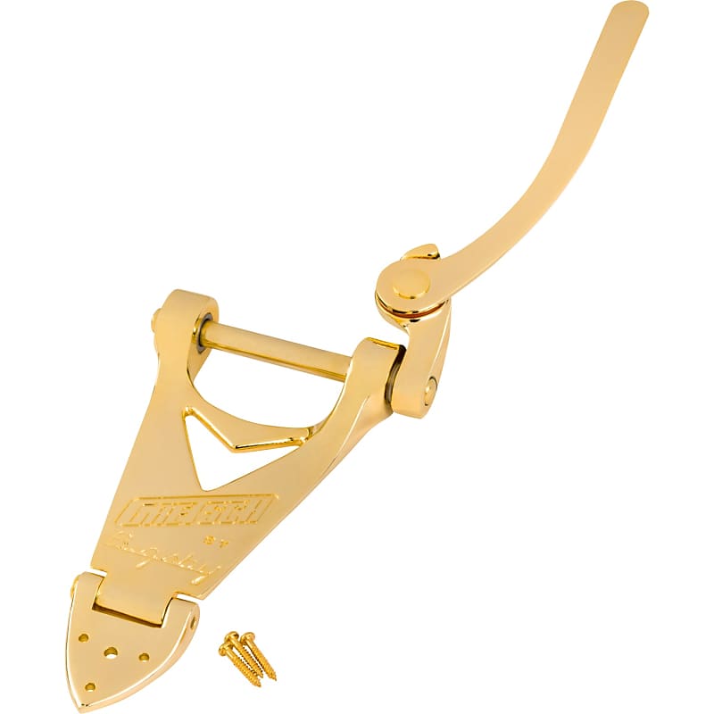 Gretsch Branded Tailpiece, Bigsby B3, Gold image 1