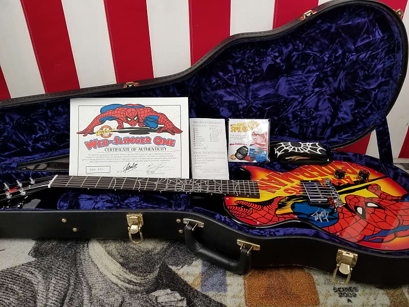 Gibson ギブソンCustom Shop Spider-Man 人気 レスポール スペシャル ジュニア カスタム スパイダーマン Stan lee  アメコミ マーベラス