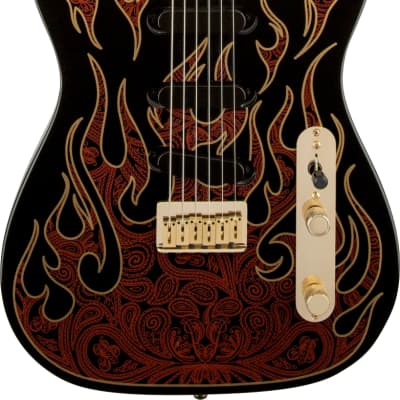 Fender : James Burton Telecaster MN Red Paisley Flames image 1