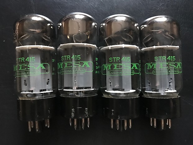 Mesa Boogie 4 STR415 6L6GC Power Tubes Quad STR 415 6L6 Green Label