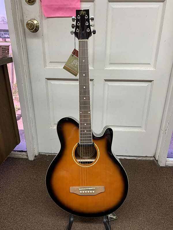 JBP Acoustic Electric Guitar Tobacco Sunburst JBEA35SBA Reverb