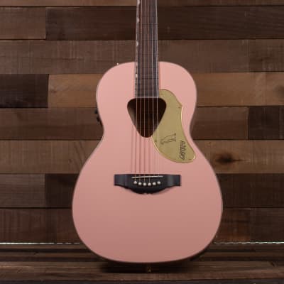Gretsch  G5021E Rancher Penguin Parlor Acoustic/Electric, Shell Pink image 3