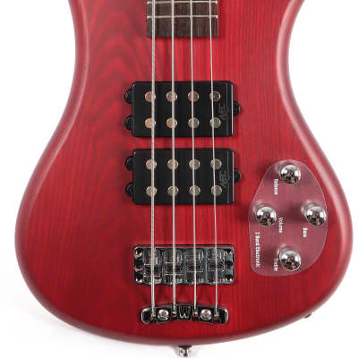 Warwick Rockbass Corvette Double Buck 4-String Burgundy Red Electric Bass Guitar image 1
