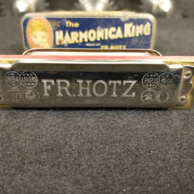 FR. Hotz The Harmonica King w/ Original Case (Key of C) image 7
