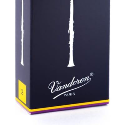 Vandoren CR102 Traditional Bb Clarinet Reeds - Strength 2 (Box of 10) image 1