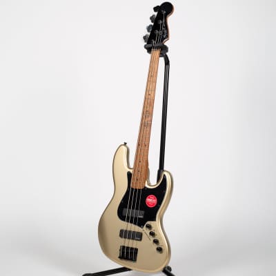 Squier Contemporary Active Jazz Bass HH - Roasted Maple Shoreline Gold image 3
