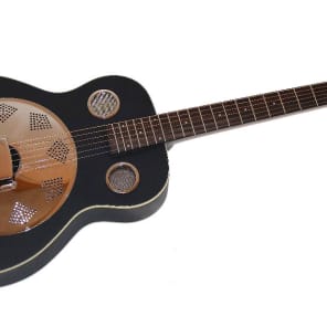 Fender Top Hat Black Resonator Acoustic Guitar image 1