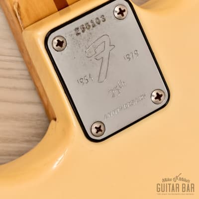 1980 Fender Stratocaster 25th Anniversary Model Vintage Guitar Pearl White w/ Case image 15