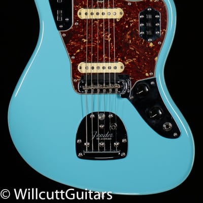 Fender Custom Shop 1962 Jaguar Time Capsule Finish Painted Head Cap Daphne Blue (137) image 3