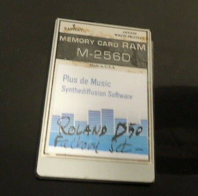 90' Roland RAM Card Memory M-256D 256 JV JD D50 D 550 LOADED Factory SET PN D50 image 1