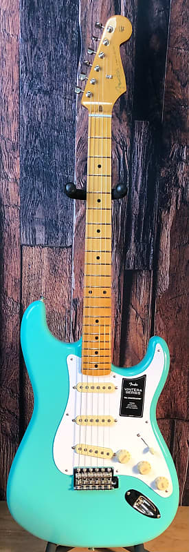 Fender Vintera '50s Stratocaster with Maple Fretboard  Seafoam Green image 1