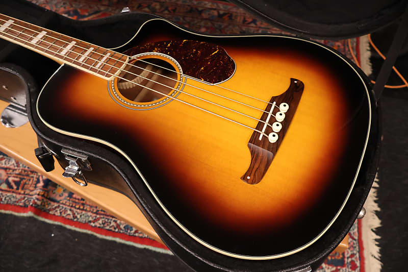 Fender Kingman Bass SCE Acoustic‑Electric Bass Sunburst | Reverb