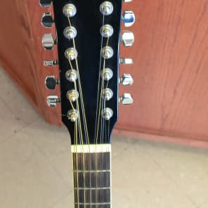 Fender DG-16E 12-String Acoustic Electric Guitar Black image 3