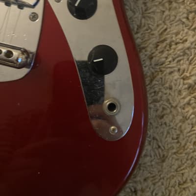 Fender MG-69 Mustang Reissue 1995 MIJ - Candy Apple Red image 3