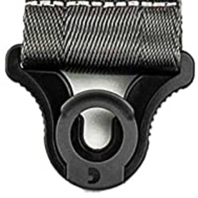 Daddario Auto Lock Locking Guitar Strap - Metal Grey, 50BAL09 image 3
