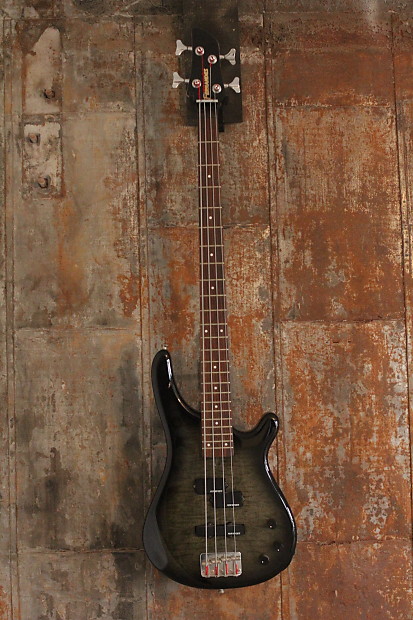 Fernandes Japan FRB-40 Revolver 4 String Bass, Trans Black