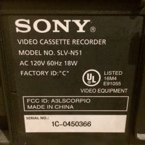 Sony Hi-Fi VCR SLV-N51 Late 90's Black image 4