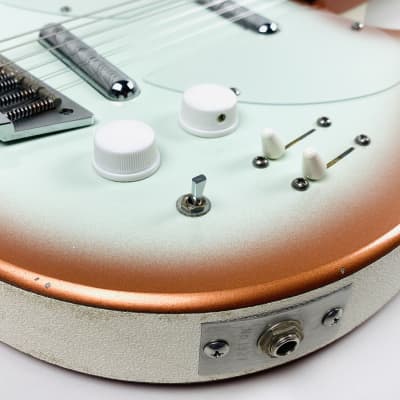 Jerry Jones Neptune Double Neck 6/12: Double the giggles, double the grins. Copper Burst image 2