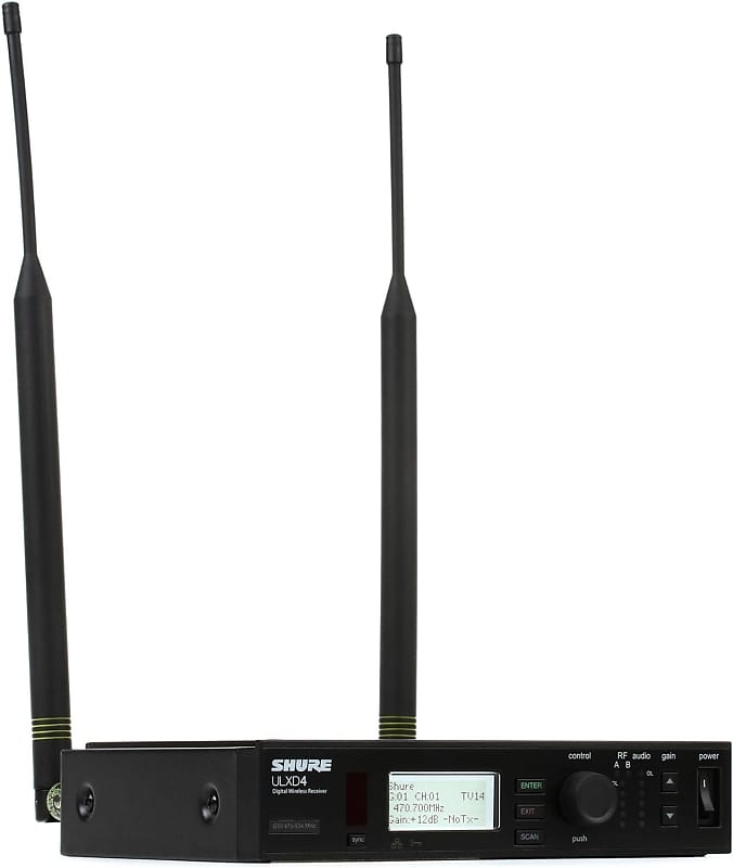 Shure ULX-D Wireless Microphone System, G50, 470-534 MHz (ULXD4 image 1