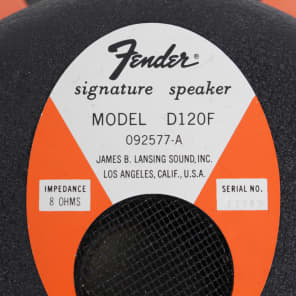 Vintage Pair Fender JBL D120F Orange Frame 12" Guitar Speakers 8 Ohms image 3