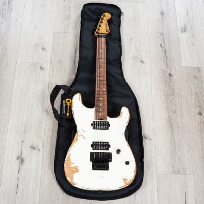 Charvel Pro-Mod Relic San Dimas Style 1 HH FR PF Guitar, Pau Ferro Fretboard, Weathered White image 10
