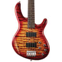 Cort ACTIONDLXPLUSCRS Action Dlx-Plus Quilted Maple Top Markbass EQ 4-String Electric Bass Guitar