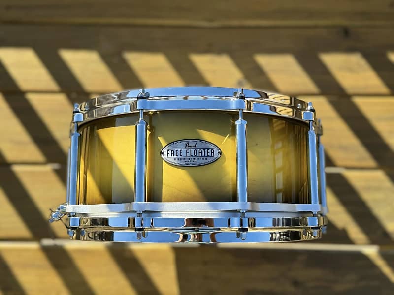 Pearl B-9114 / FB-1450 Free-Floating Brass 14x5 Snare Drum (2nd Gen) 1992  - 2004