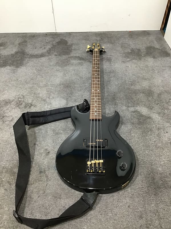 Aria Pro II CSB Black n Gold 1980s Black Single PU bass Reverb