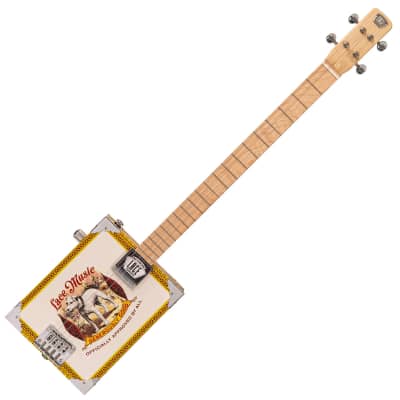 Lace Cigar Box Electric Guitar ~ 4 String ~ Pero Pup image 3