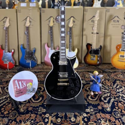 FGN Fujigen Guitars LP CUSTOM BK FGN  NLC10RMP/BK  2023 - Black for sale