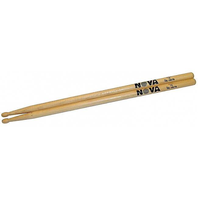 VIC FIRTH Nova Wood Tip 7A (Paar) Hickory Drumsticks image 1