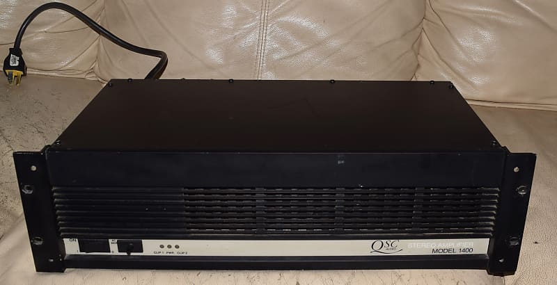 QSC Model 1400 Stereo Power Amplifier image 1