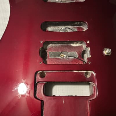 1990's Japan Jackson Professional Stealth Ex Candy Apple Red Guitar Body Floyd Ready image 11