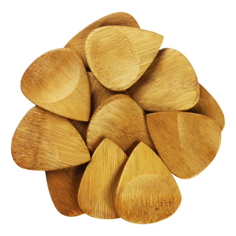 Bamboo Guitar Pick Natural Finish Handmade Specialty Exotic Reverb