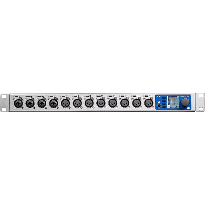 RME 12MicD NetworkReady Microphone Preamp with Dante, ADAT, Reverb