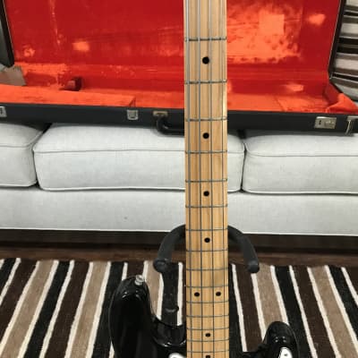 1973 Fender Precision Bass -  Black, Maple - Nice! imagen 6